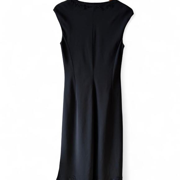 Jones New York Vintage Black Beaded Midi Dress – Size 10 - Picture 4 of 7